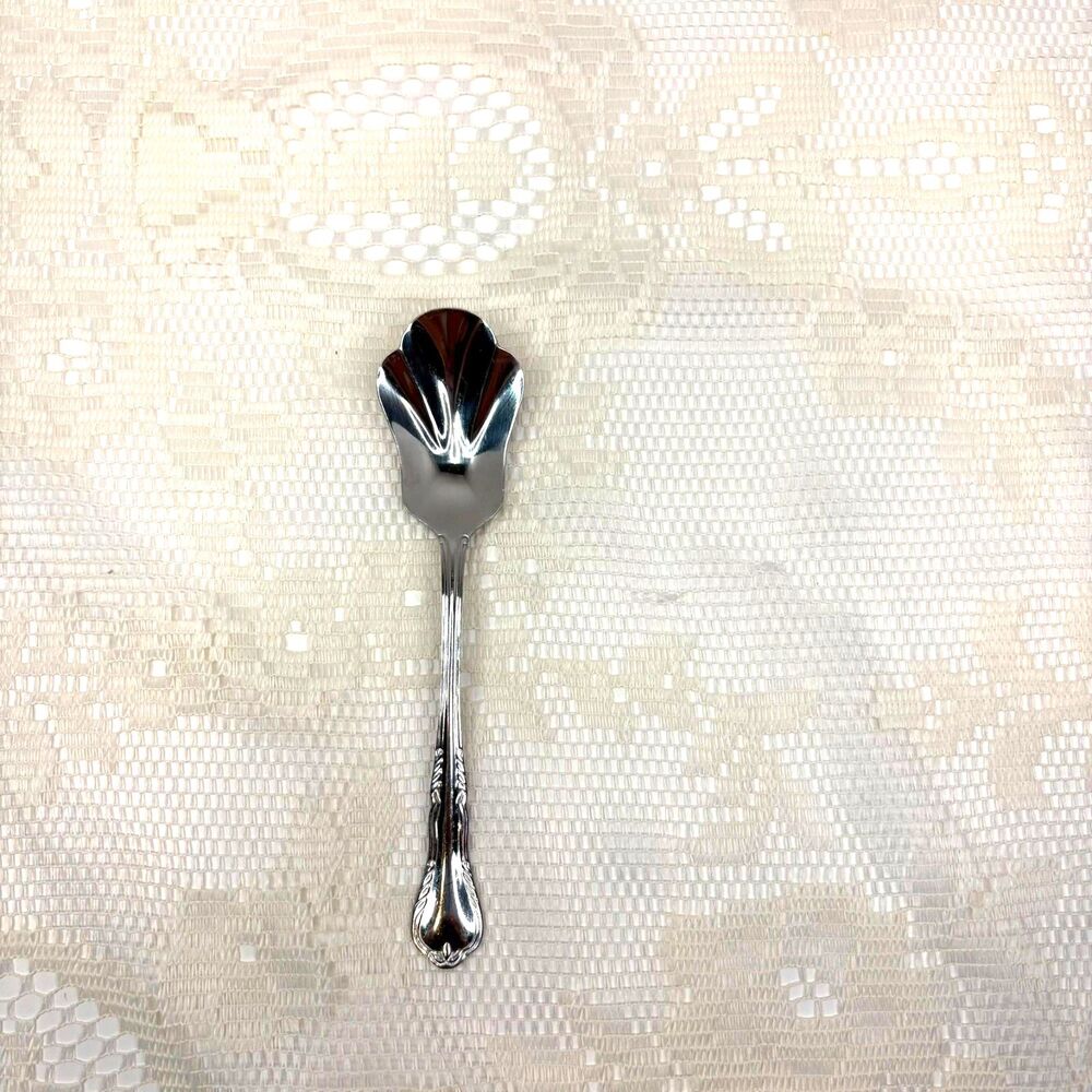 Pfaltzgraff PRESLEY Stainless 18/0 Glossy Sugar Shell Spoon Replacement